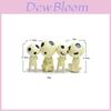 Enchanting 4pcs Cute Studio Ghibli Princess Mononoke Forest Spirit Elf Kodama Figures Collection