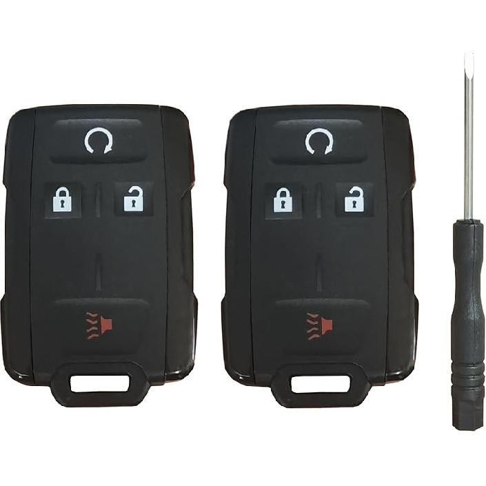 Key Fob Shell Replacement Fit for GMC Sierra Chevrolet Silverado 1500 2500 3500 2014 2015 2016 2017 2018   GMC Canyon Chevy Colorado 2015-