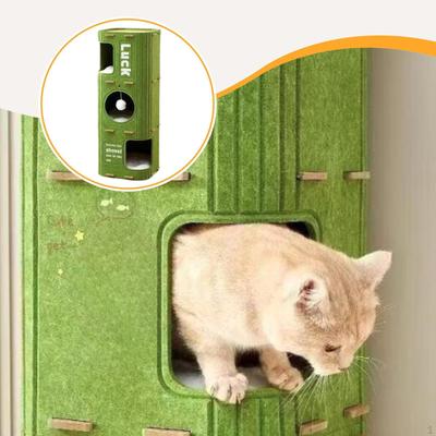 Cat House Tree Play Rest Pet Supplies Sleeping Place Portable Scratch Post Pets Bed