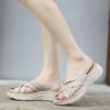 2025 Summer New Sandals For Women Light Sports Style Comfortable Rubber Large-Sized Thick-Soled Slippers Casual Outside Wear