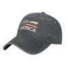 Unisex Casual Distressed Baseball with Letter Print for Men and Women