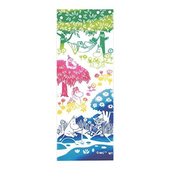 Miyamoto-towel Moomin Tenugui Towel, Made in Japan, Chusen Dyeing, Camping