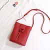 Women's Shoulder Bags Soft Hasp PU Leather Mini Handbag Large Capacity Crossbody Bags Solid Color Phone Purse CLE