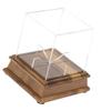 Protective Signature Ball Display Case Solid Wood Base Acrylic Cover Baseball Holder Storage Organiser