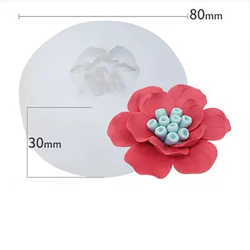 Silikon-Blumenbackform