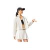 Li-Ning Plain Button-Down Loose Long Sleeve Shirt Women Shirts Off-White ASHV236-1