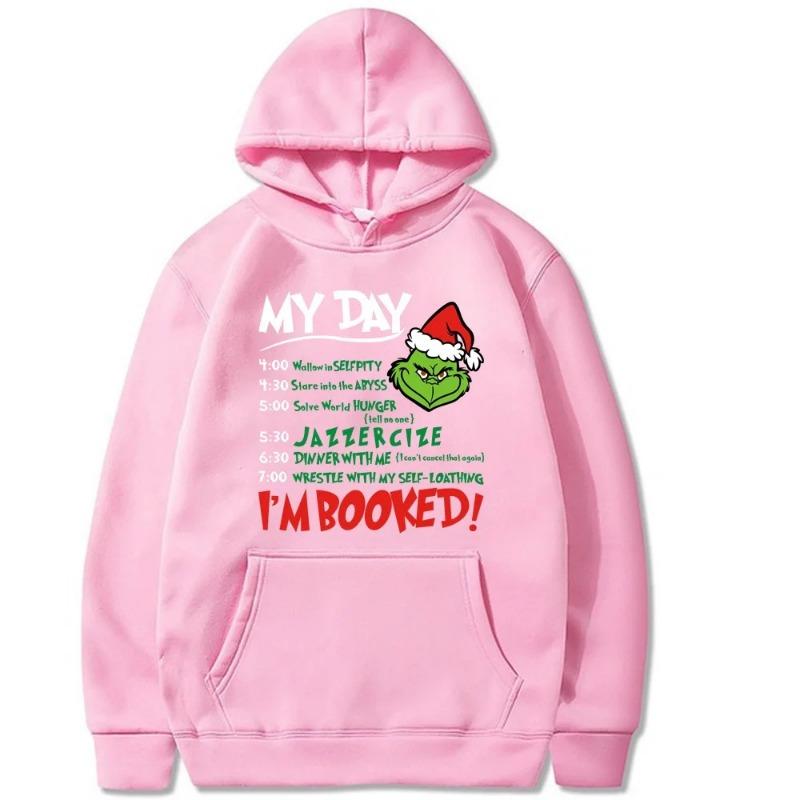 Grünhaarige Monster Druck Weihnachtsgeschenke Hoodie Herren Hoodies Kinder Kapuzenpullover Lässiger Pullover