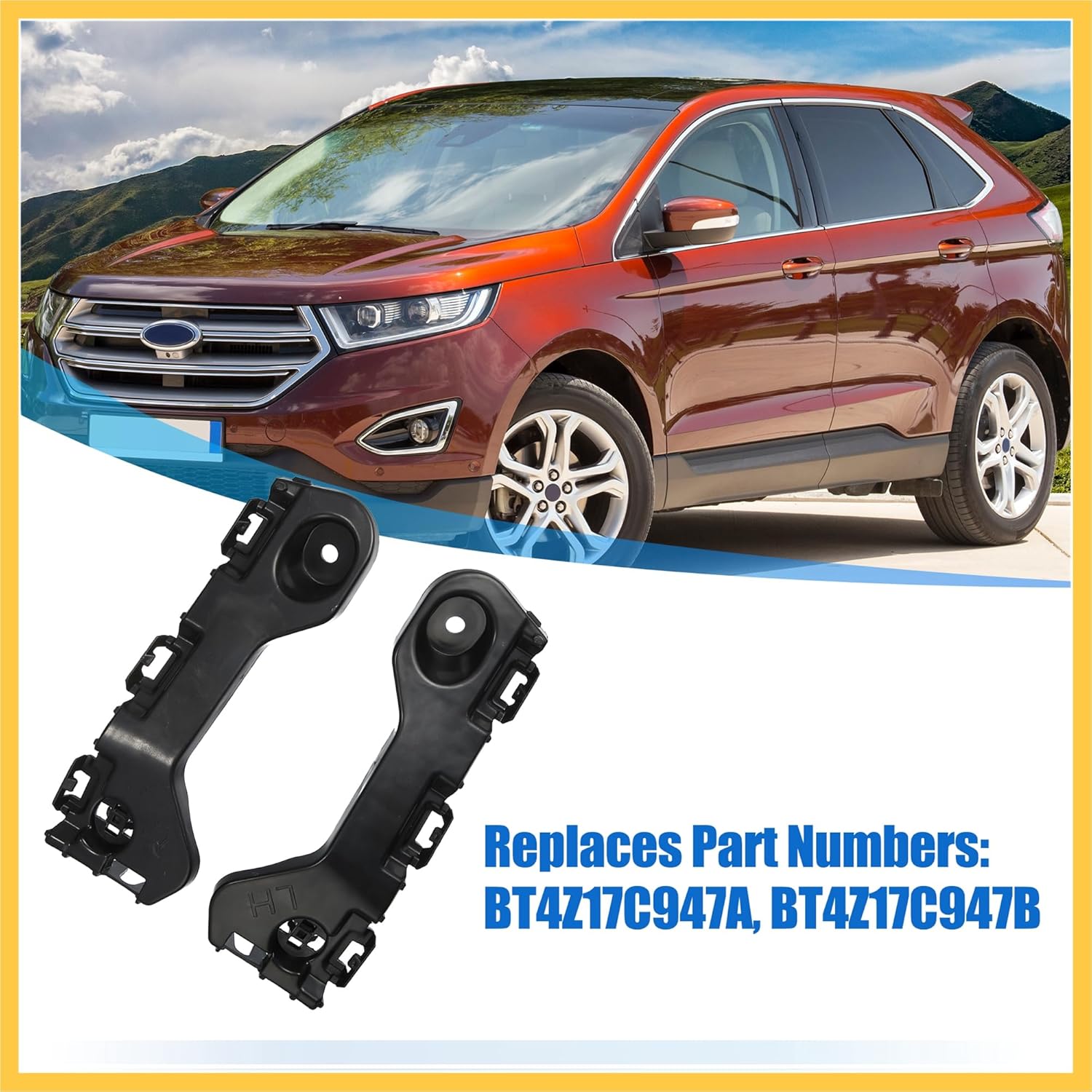 

1 пара кронштейн крепления бампера для Ford Edge 2011-2014 для Lincoln MKX 2012-2015 BT4Z17C947A BT4Z17C947B Левая и правая стороны Авто