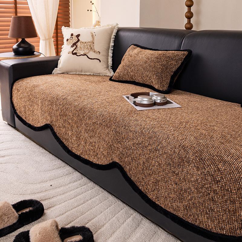 

Chenier Premium Sofa Cushion Universal Fixed Non-slip Special-shaped Sofa Seat Cushion Cover Cloth Towel for All Seasons 70X70CM