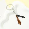 3pcs Hogwarts School of Witchcraft and Wizardry Golden Snitch 9-3/4 Keychain Magic Wizard Hat, College Uniform Tie Metal Decorative Pendant