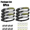 Sensor Headlamp USB Rechargeable LED Flashlight XPE+COB Torch Camping Waterproof Headlight for Fishing Lantern 1/2/3/4/5/8/10PCS