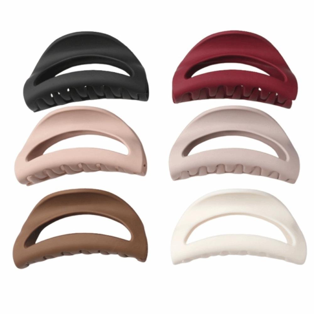 Safe Soft Silicone Hair Claw Matte Anti Collision Hair Clip Strong Grip Hair Barrettes Hair Accessories