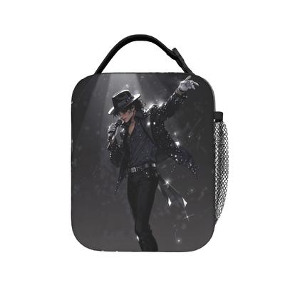 Geantă Izolată pentru Prânz MJ 2026 a Cântărețului Michael Jackson pentru Depozitare Cutie Alimentară Cooler Reutilizabil Cutii Termice pentru Prânz pentru Școală Birou