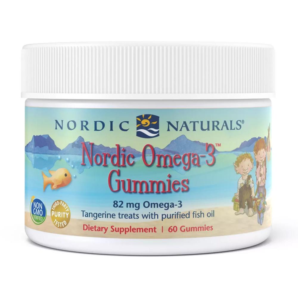 

Nordic Omega-3 Gummies 82 mg EPA/DHA 68 Tangerine Taste, 60 Gummies