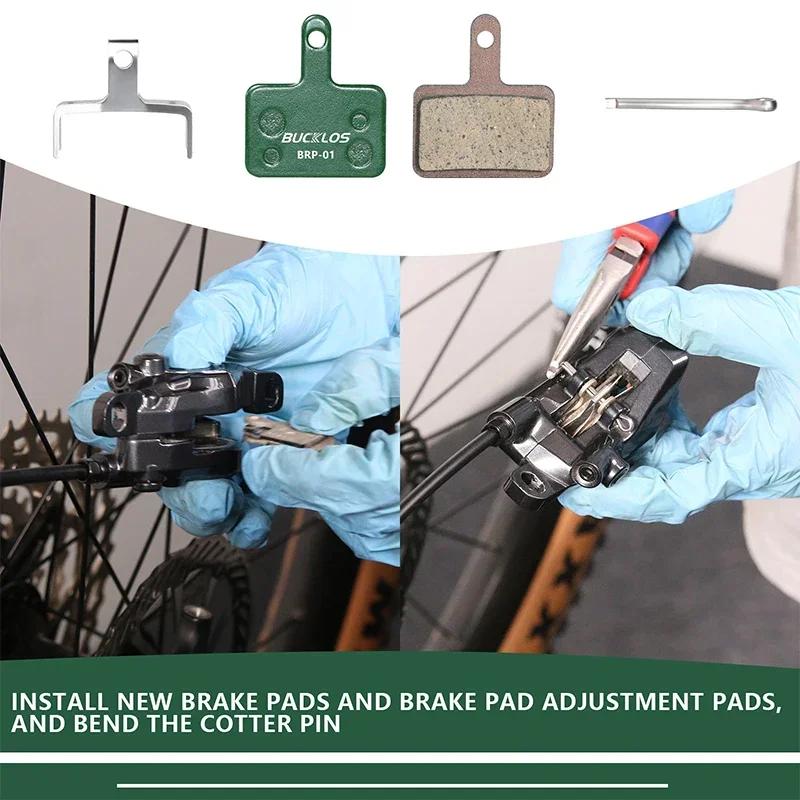 BUCKLOS MTB Ceramic Brake Pad Bicycle for Shimano B01S B03S B05S MT200 SRAM AVID High Heat Dissipation Pads Cycling Accessories