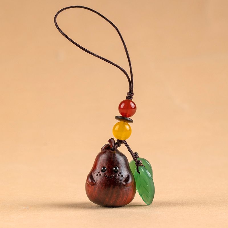 1Pc Wooden Cat Keychain Anime Cute Mobile Phone Chain Car Wooden Pendant Personality Creative Cute Keychain Accessories