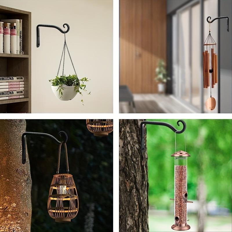 1 Pc Simple Wall-mounted Iron Clothes Hook - Formed by Bending, S-shaped Flower Basket Hook. Fixed with Self-tapping Screws.