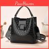 Trendy Versatile Womens Pu Bucket Bag With Elegant Quilted Design Perfect For Daily Use