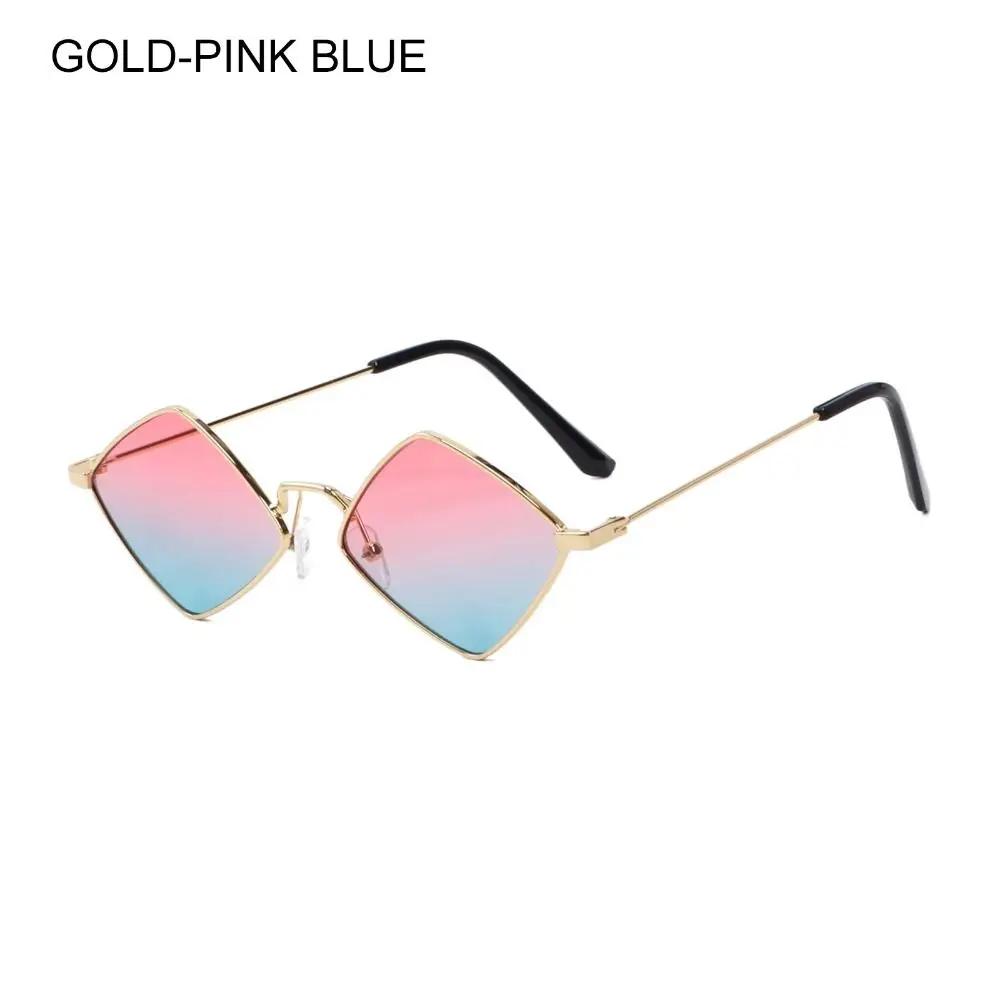 

Diamond Shaped Sunglasses for Men Women UV400 Street Photo Fashion Retro Metal Frame Hip-hop Beach Sun Glasses Oculos De Sol Other
