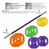Brangdy Colorful Rubber Coated Barbell Set