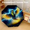 8‑Rib Automatic Umbrella, Fenerbahce Design Foldable Umbrella for Sun Rain Protection Travel
