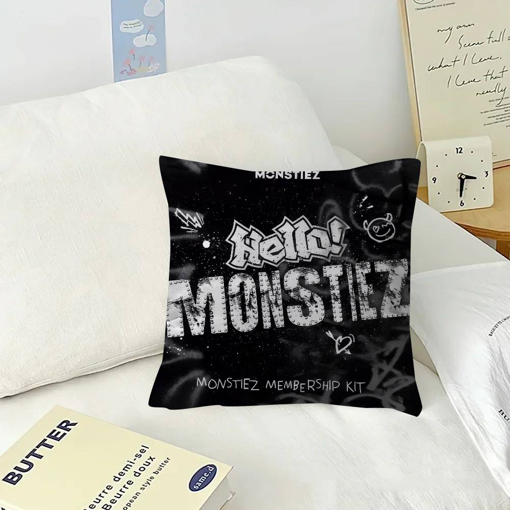 Kissenhülle 30x50 Polyester Sofakissen Dekorative Wurfkissen Heimdekoration Kissenbezug Cool KPOP B-BABYMONSTER