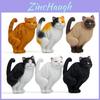 Fun Toilet Posture Cat Mini Resin Accessories Magnetic Refrigerator Decoration For Gift And Decoration