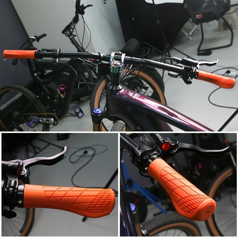 1 Pair Bicycle Handlebar Grip Shock Ergonomic Lockable MTB Mountain Bike Grips Cycling Accessories Bicycle Parts