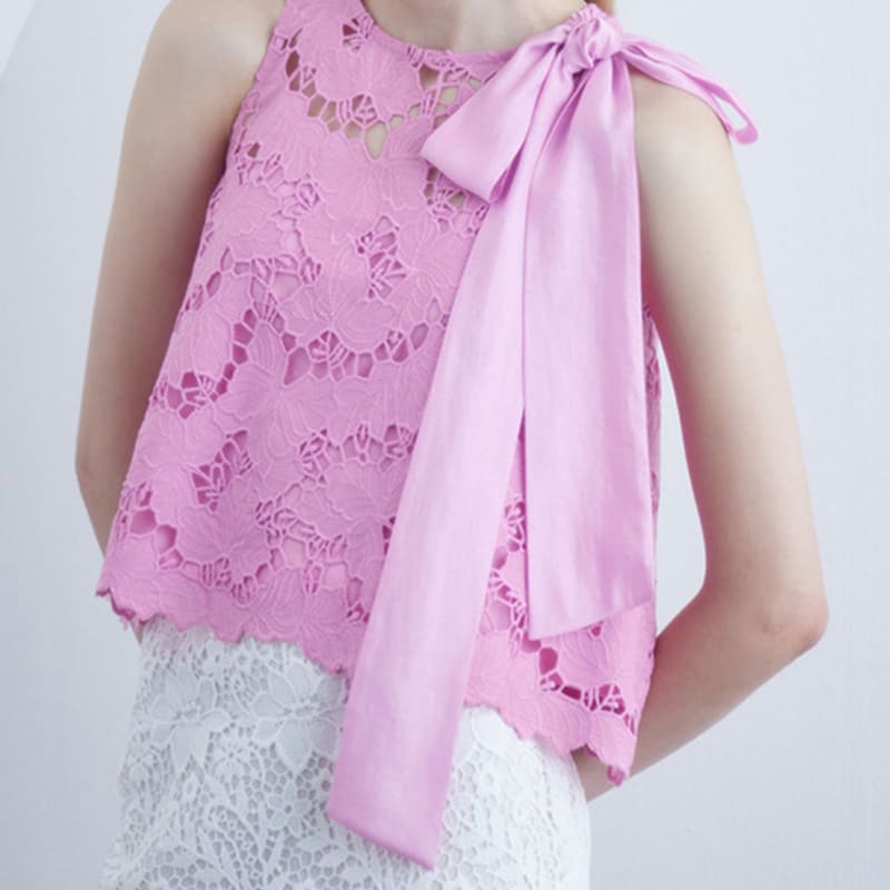 YGBM Modal Bow Ribbon Scarf_Y11YAX001