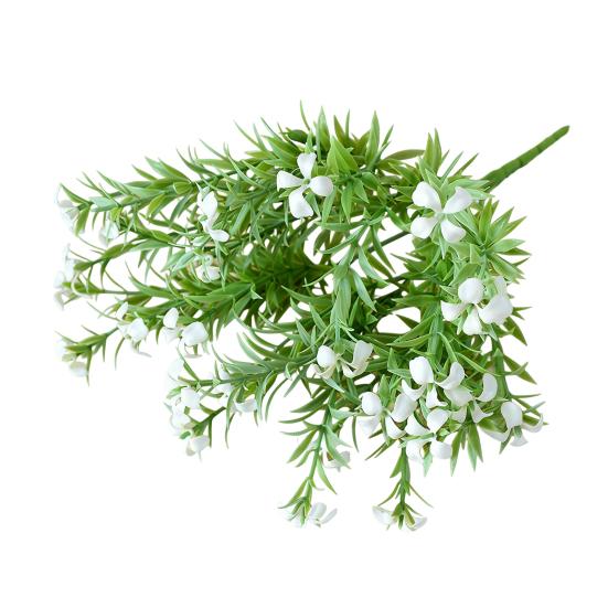 Artificial Flower 5 Stems Fake Wildflower Bouquet with Leaves for Wedding Centerpieces Floral