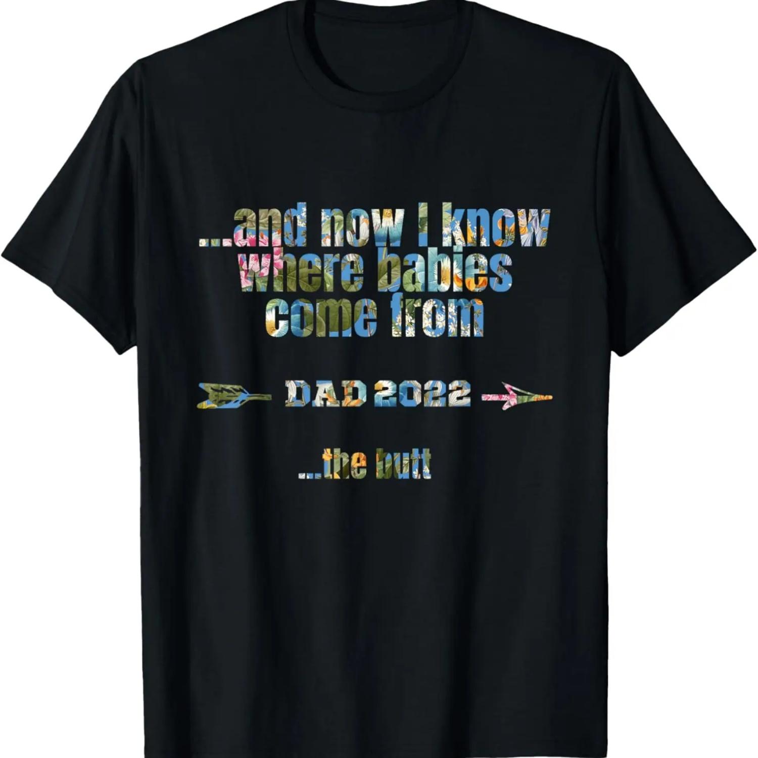 

Funny Dad Est 2022 First Time Dad Gifts Father To Be Daddy T-Shirt XXXXXL чёрный