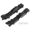 2PCS Black Bumper Support 865141W200 865131W200 Mount Holder for Kia Rio 2012-2017 Auto Body Repair
