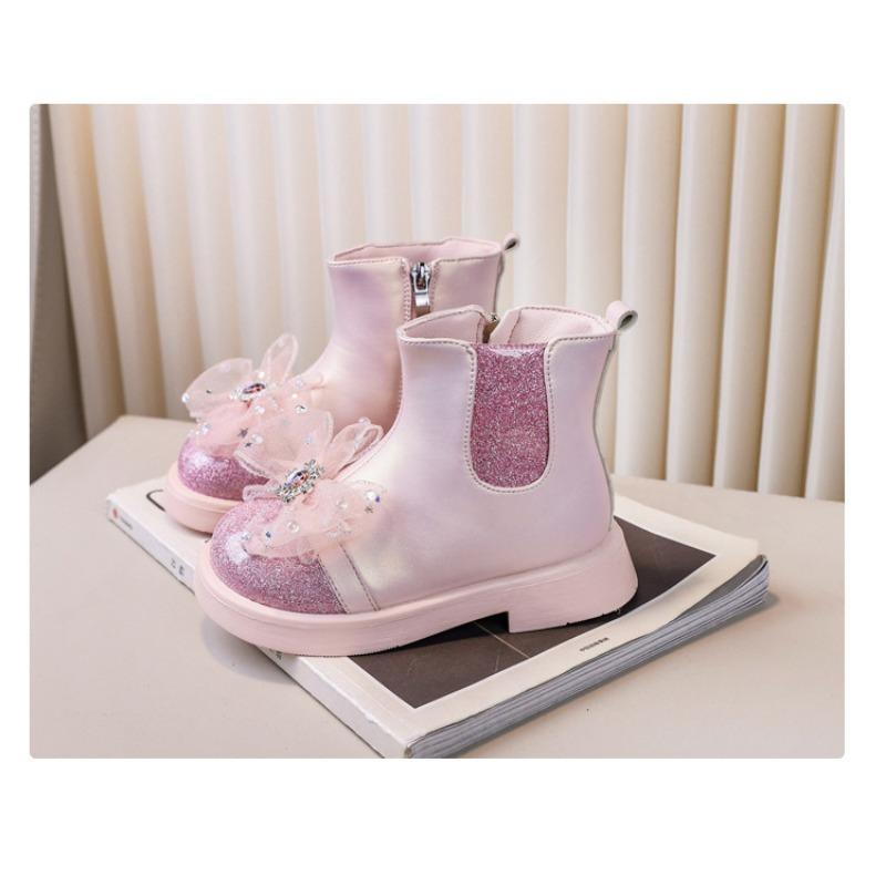 New Children's Boots Soft-soled Small Leather Shoes