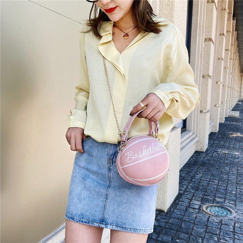 New Popular Versatile Fashion Personalized Basketball European and American Foreign Style Simple Casual Portable Shoulder Messenger Bag