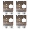 1Pcs Stainles Steel Cupboard Door Hinge Repair Plate Doors Window Installation Hinge Fixing Plate Household Hardware Accessories