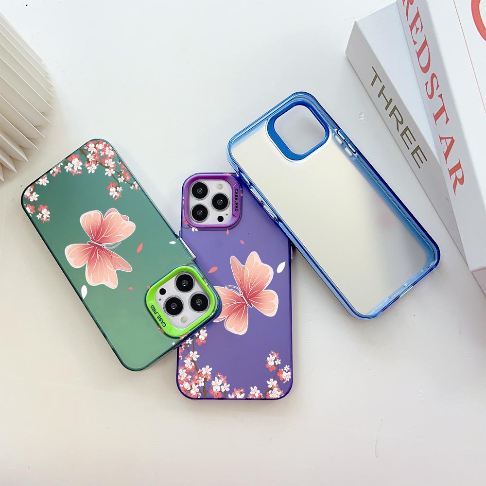 Custodia rigida antiurto anticaduta con motivo dipinto, argento colorato, doppia faccia, per telefono Xiaomi Redmi Poco