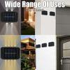 Solar LED Outdoor Wall Light Waterproof Dusk To Dawn Fence Lamp for Garden Yard Porch Pathway Up and Down Luminous Lighting