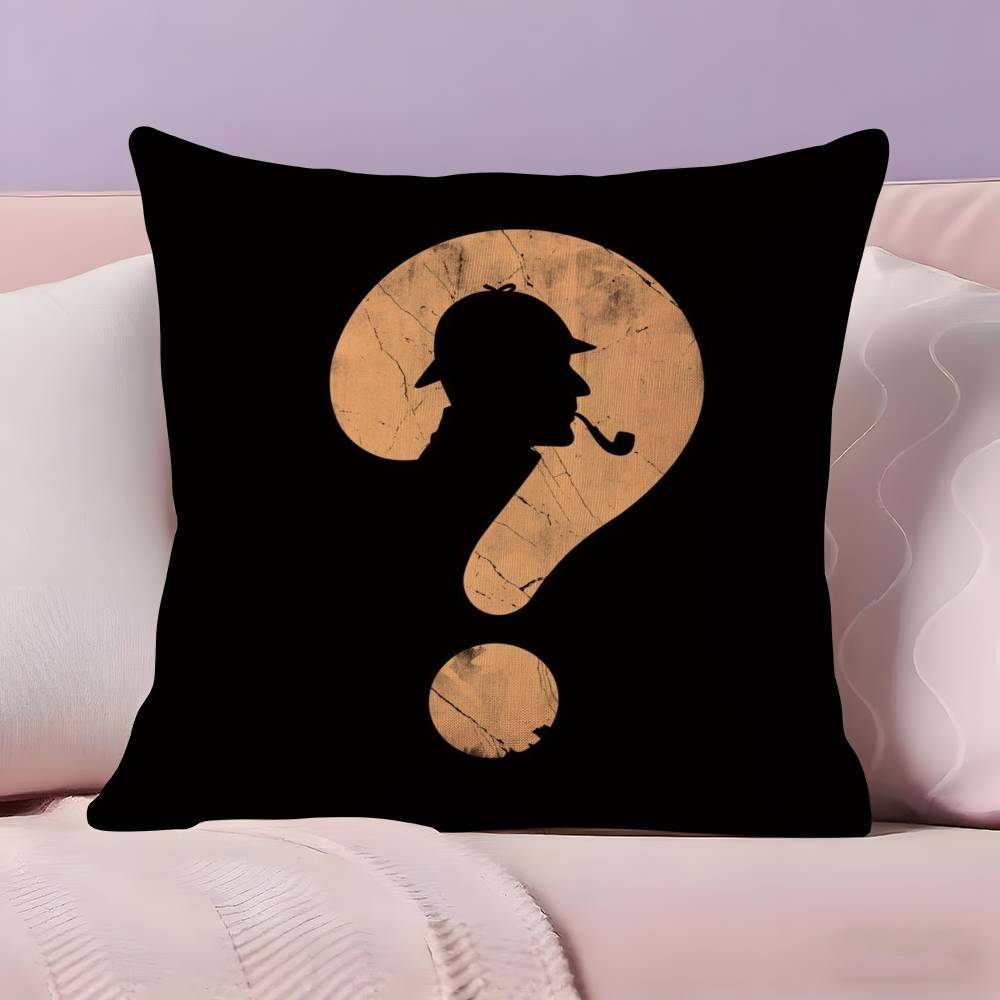 Classic TV S-Sherlock H-Holmes Pillow Case Ultra Soft Skin Friendly Fabric Cloud Like Comfort & Concealed Zipper