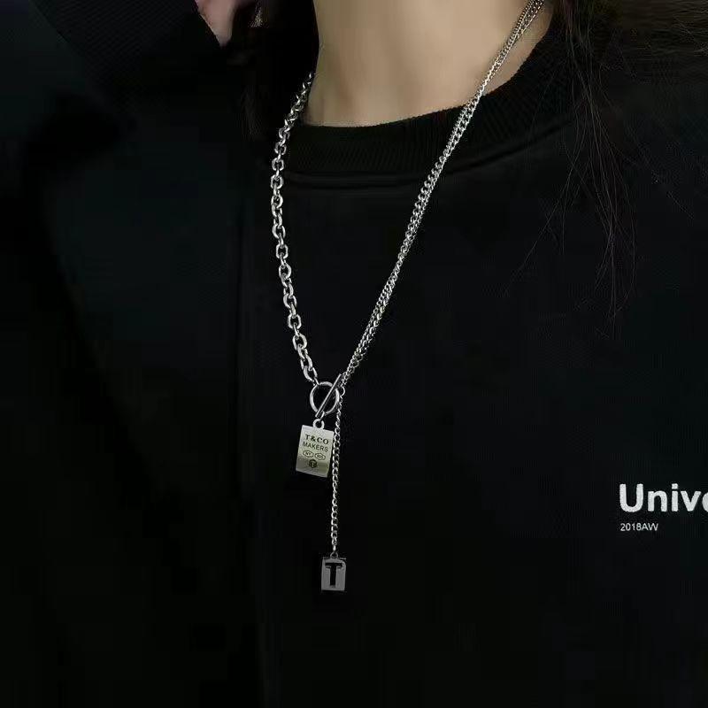New pearl necklace women's light luxury niche versatile sweater collarbone chain premium love butterfly pendant
