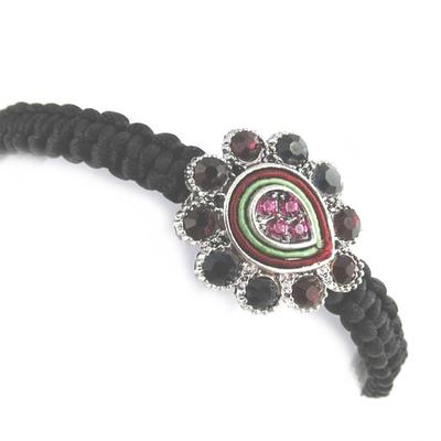 [N0738] - Κόκκινο βραχιόλι shamballa 'Sissi'