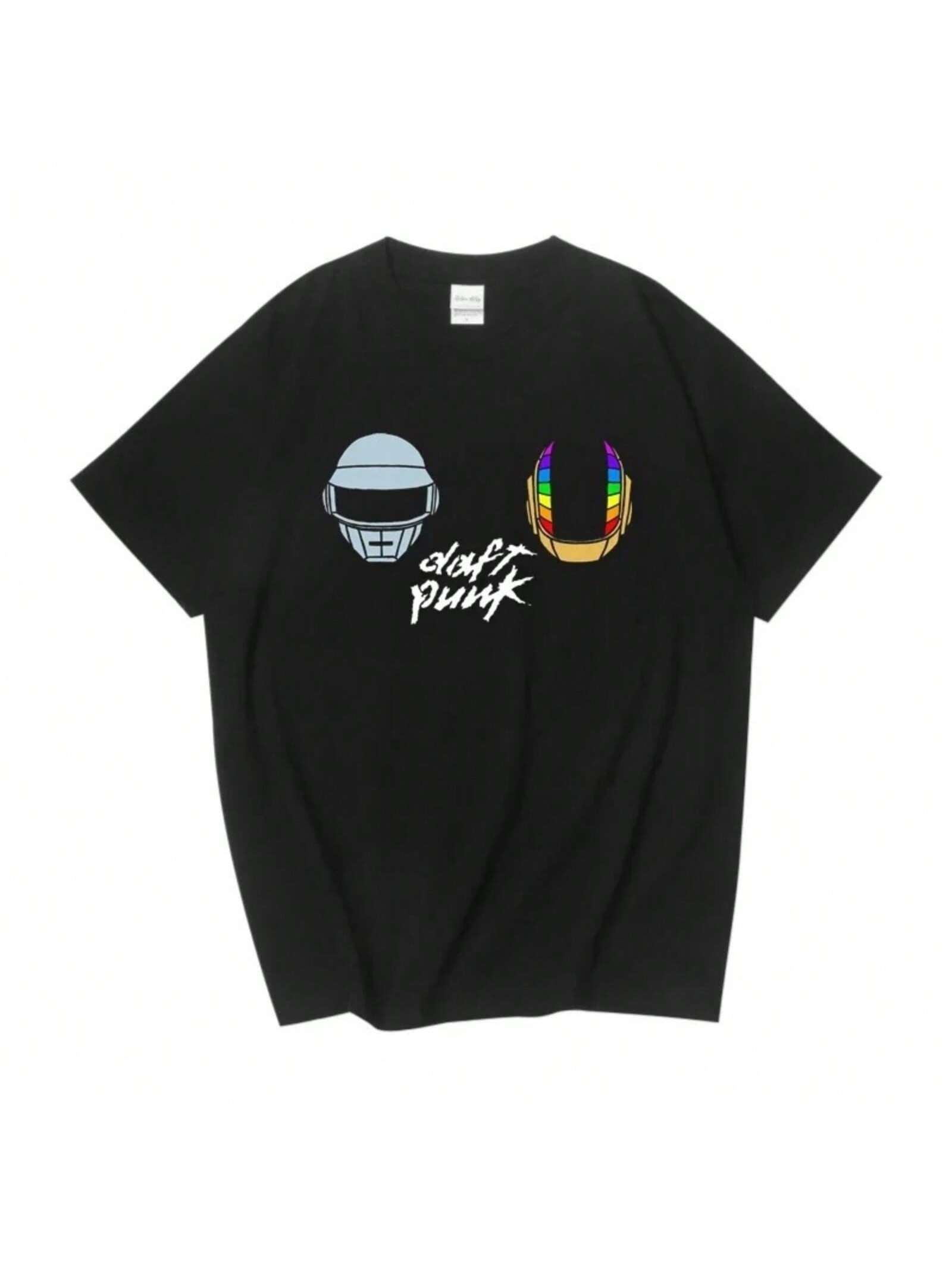 Electronic Band European And American  And Wo Fashion High Quality Casual Printed Short Sleeve T-Shirt S