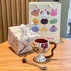 High-Value Cute Ceramic Mug Gift Set for Best Friend or Children - Perfect Birthday Present