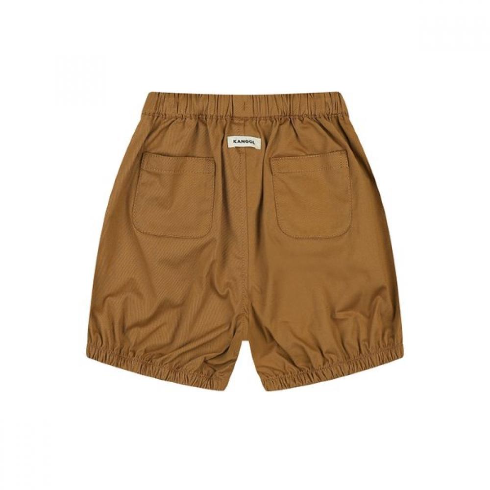 Kangol Kids Cotton Banded Shorts Brown Sb 0d11