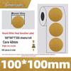 Gold Thermal Adhesive Round Sticker Paper for Lunch Box & Food Retention Labels