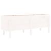 VidaXL Lit surélevé de jardin blanc 160x50x57 cm bois de pin massif 825220