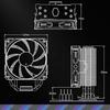 Cooler Master Hyper 212 Spectrum V3 CPU Air Cooler with ARGB Synchronization, 120mm PWM Fan, 4 Copper Direct Heatpipes, 152mm Tall, for AMD Ryzen AM5/