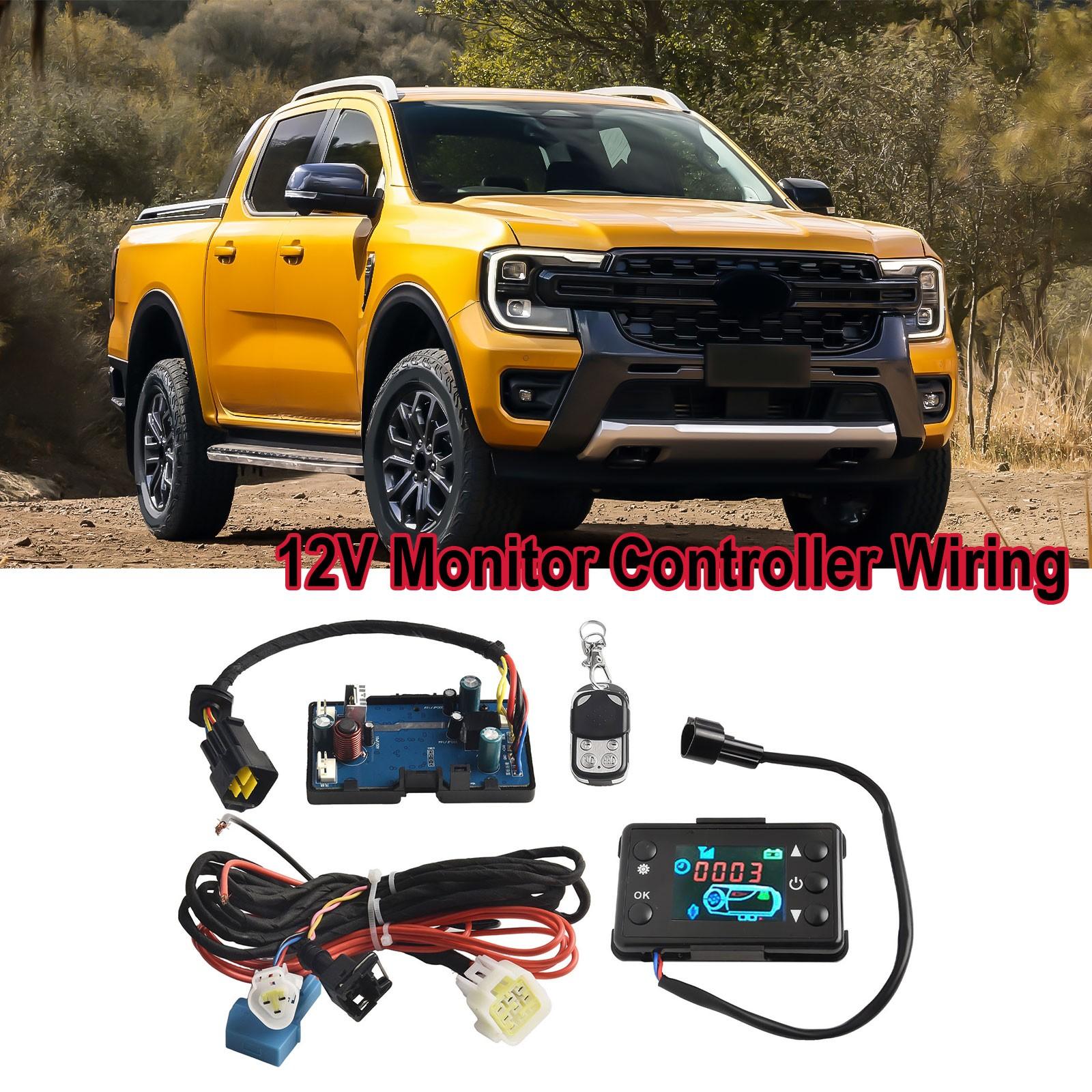 

12В 24В Дизельный воздушный отопитель ЖК-монитор Переключатель, Плата управления с пультом дистанционного управления