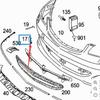 Mercedes-Benz S-Class W220 Front Bumper Tow Hook Cover Panel