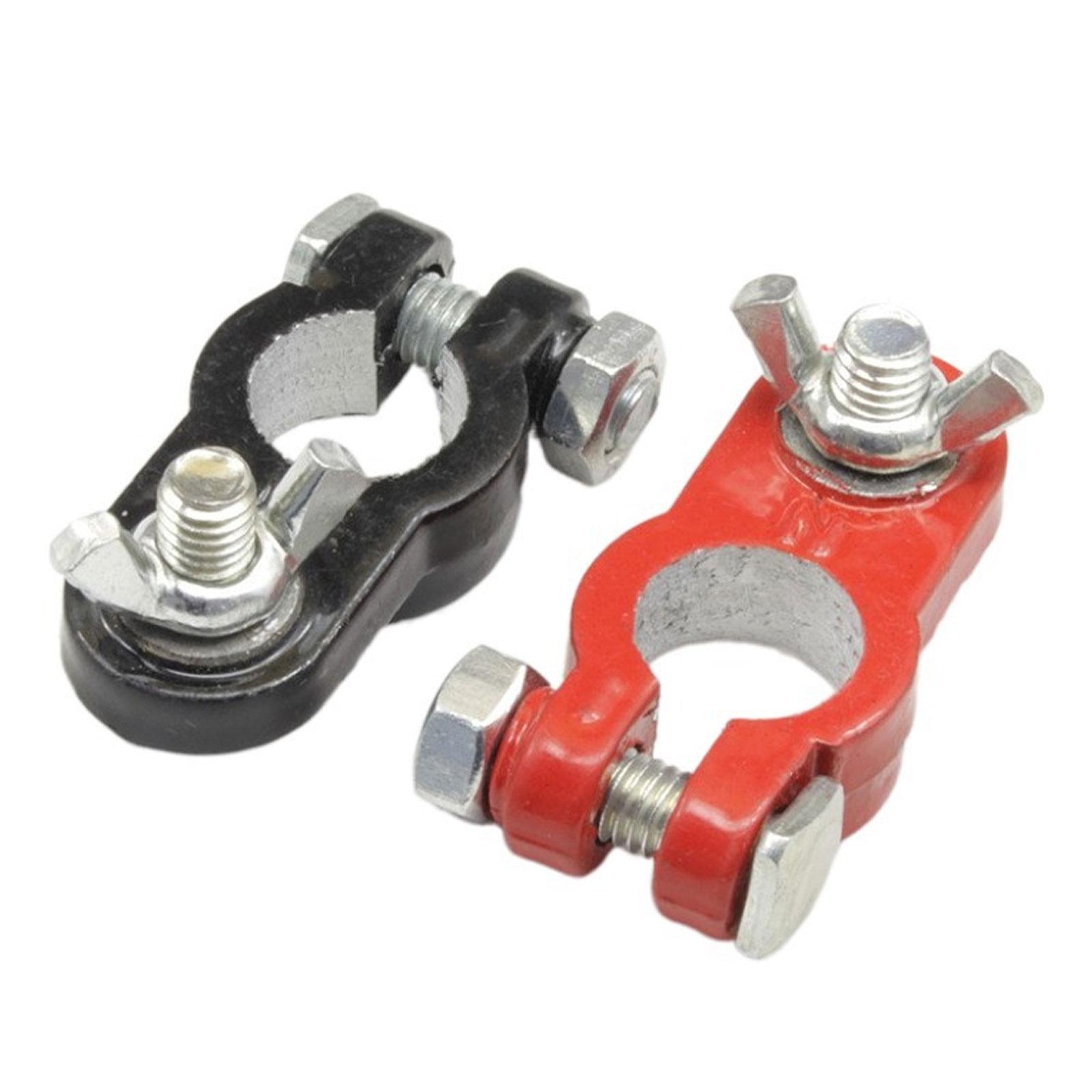 

2 шт. автомобильный лодочный грузовой аккумулятор клеммный зажим сваи головка из сплава автомобильный разъем зажим алюминиевый сплав клемма аккумулятор чёрный