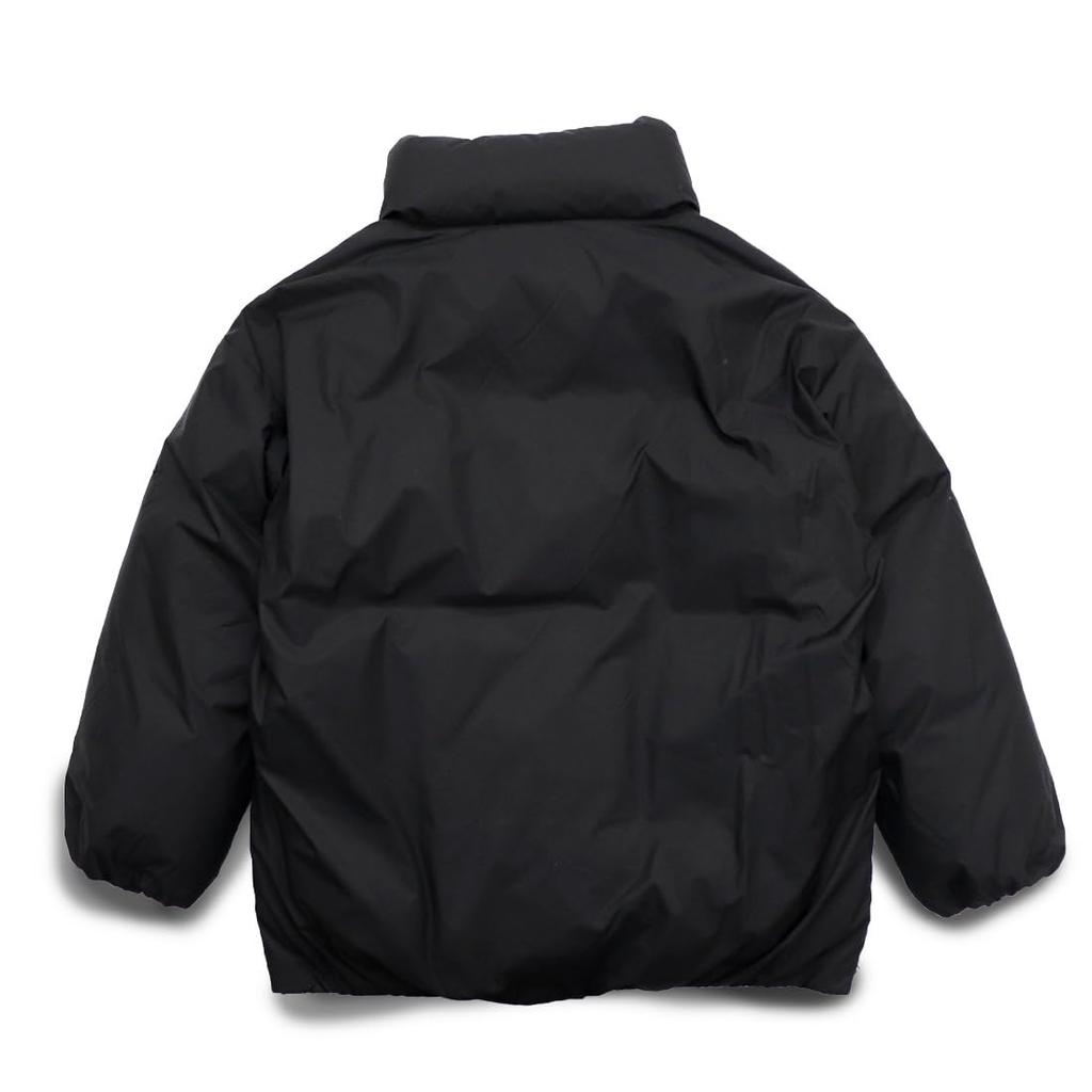 NANGA STAND COLLAR DOWN JACKET W (WOMEN) Stand Collar Down Jacket, Women's Outerwear, Nylon, Outdoor (JP, Alphabet, L, Black)